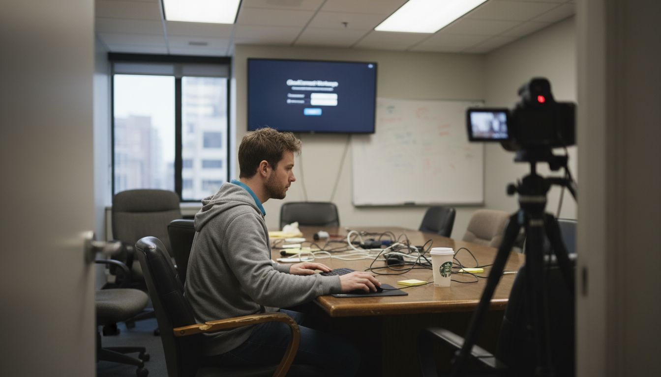 User testing SaaS in realistic workspace