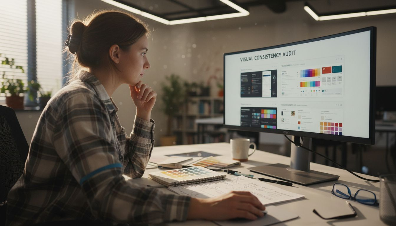 UX auditor comparing SaaS dashboard screenshots