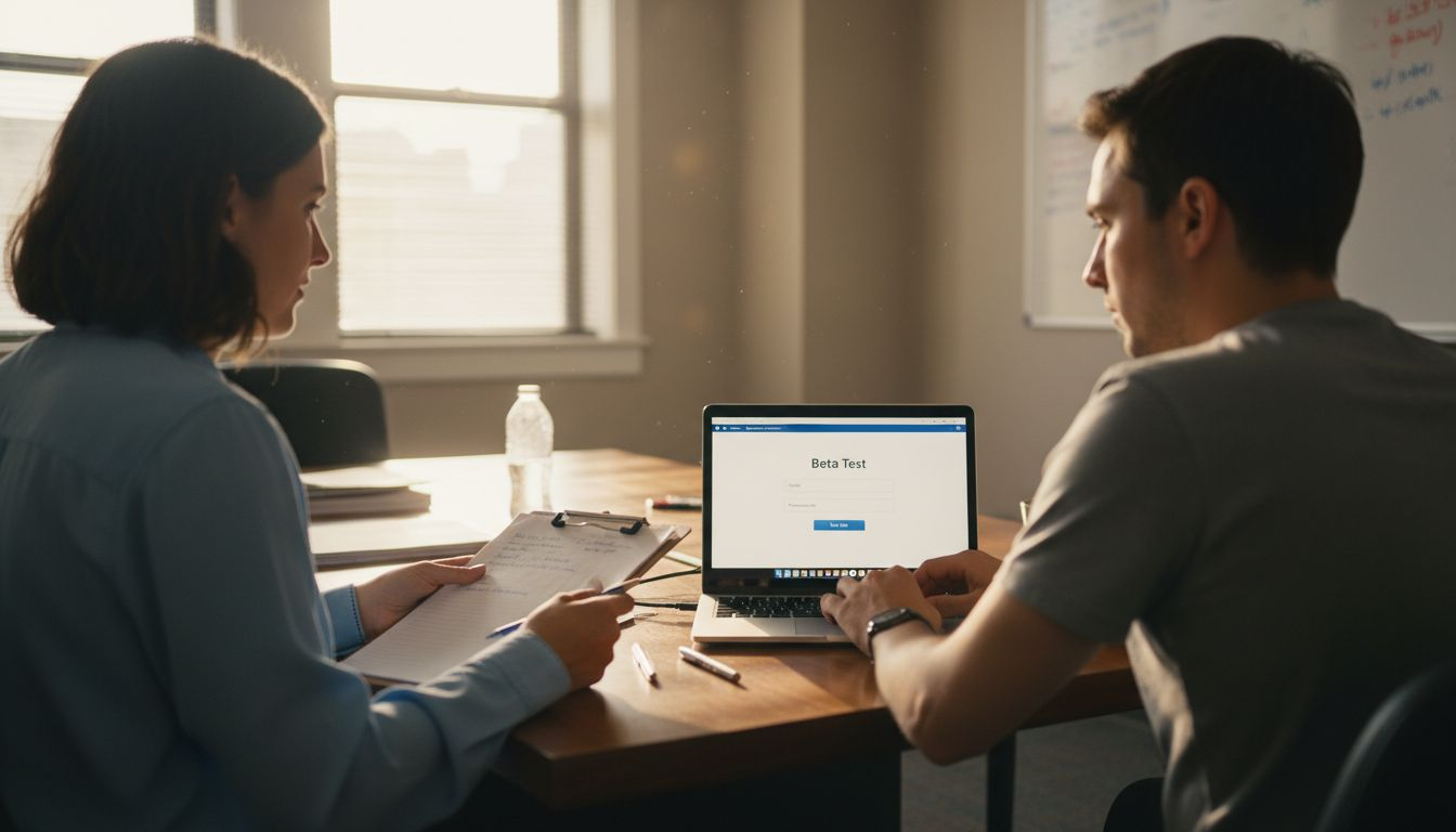 Usability interview with SaaS developer