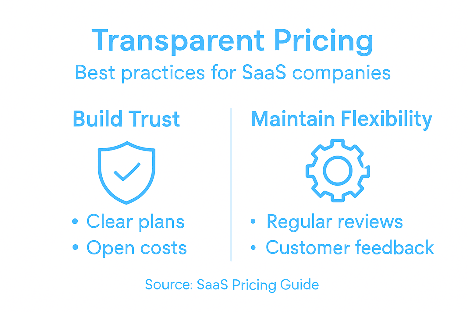 Infographic with SaaS pricing best practices