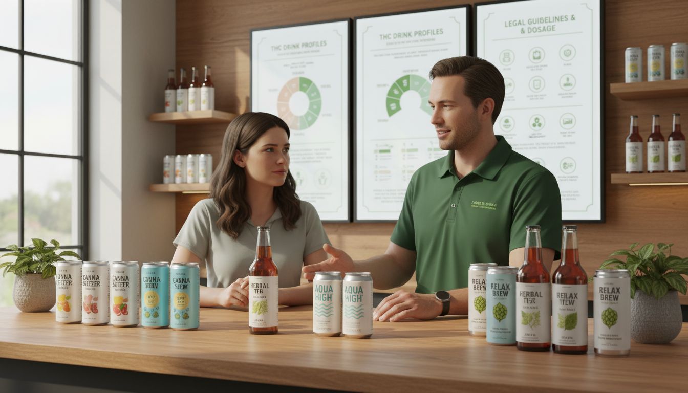 THC beverage selection