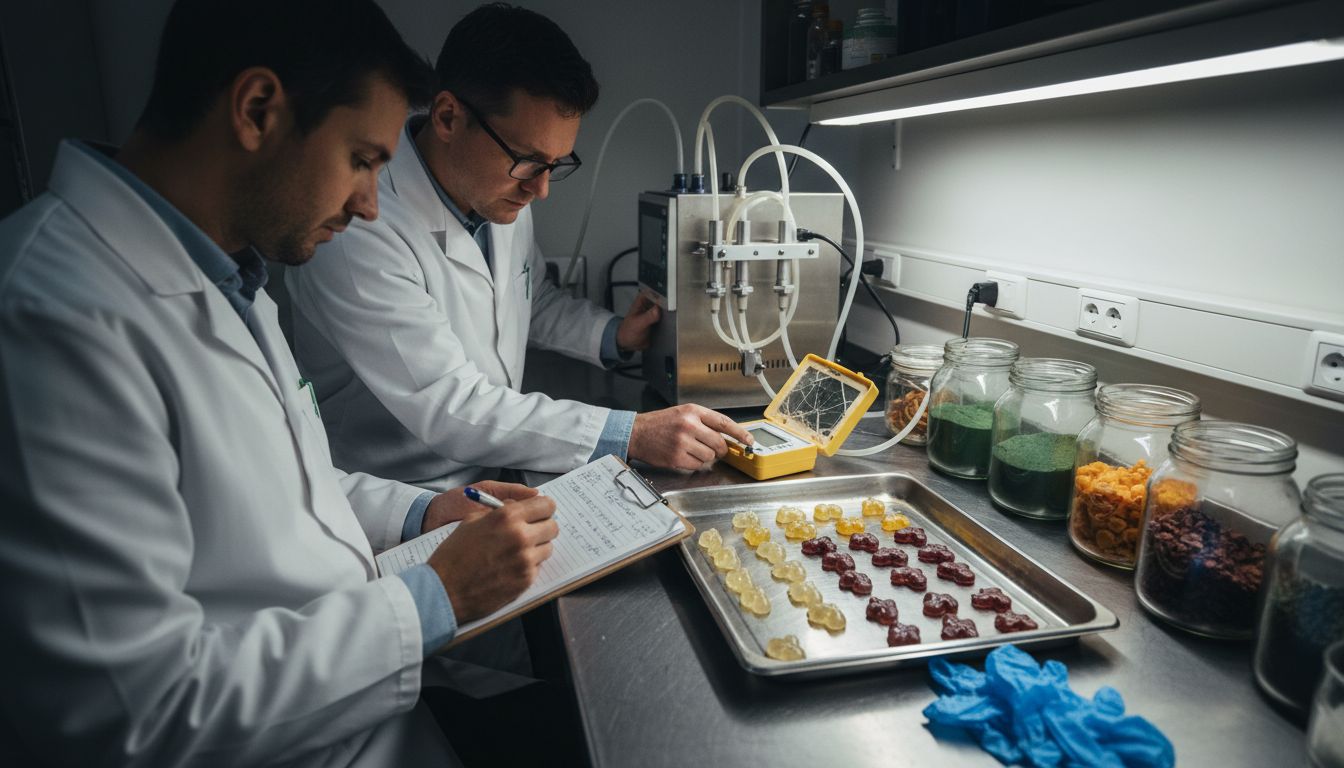 Lab team using edible infusion technology