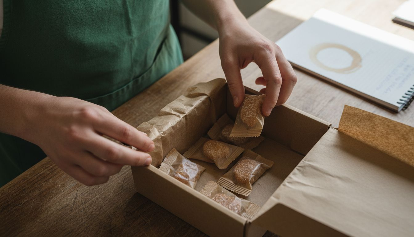 Hand packing small batch cannabis gummies