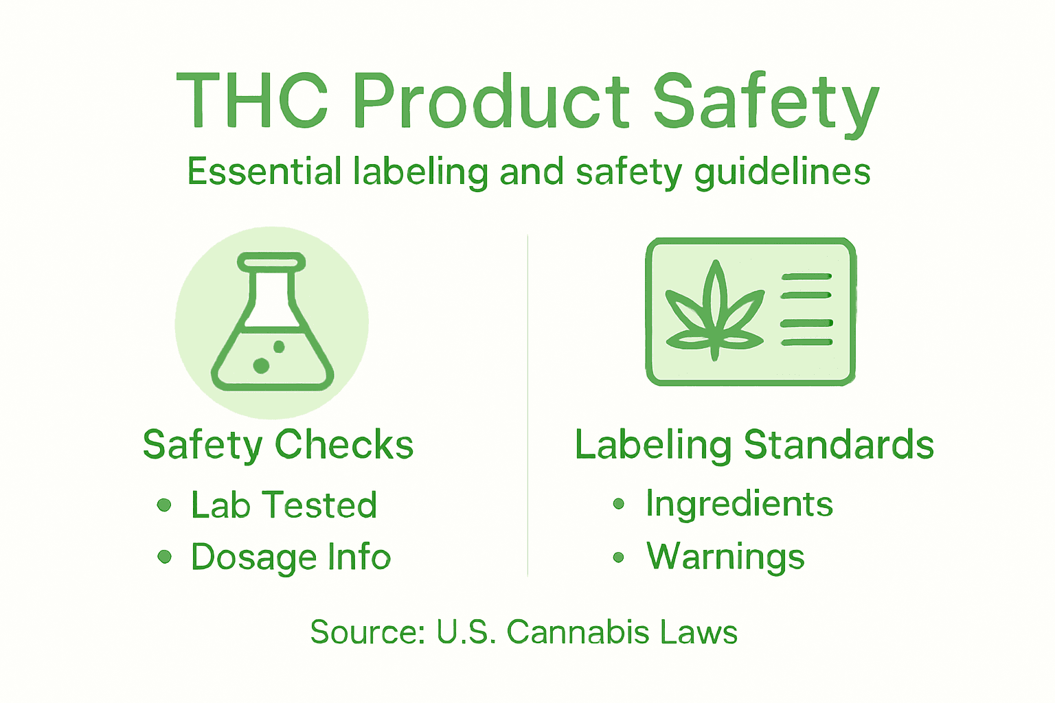 Infographic: THC safety and labeling standards