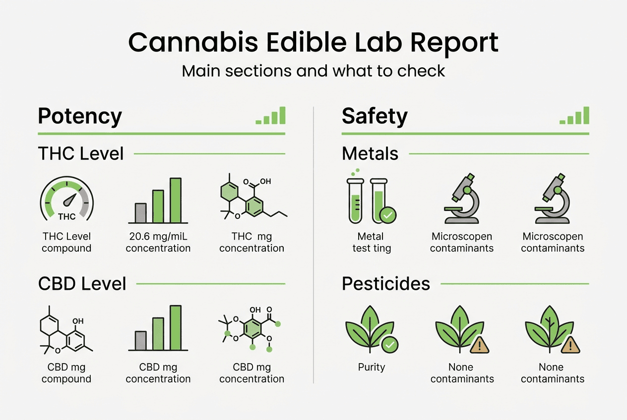 Infographic summarizes lab report main sections