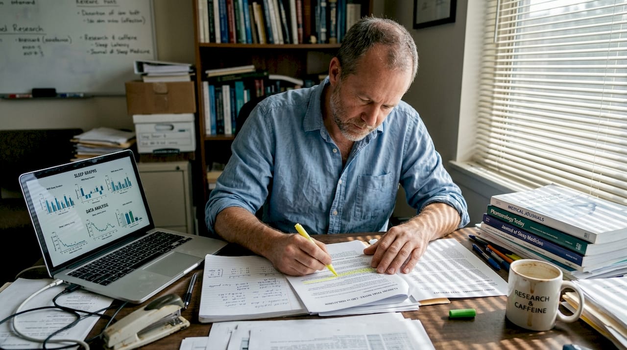 Researcher studies notes on sleep supplements