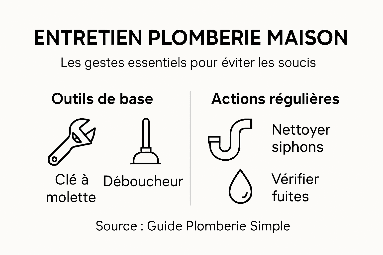 Les bons réflexes pour entretenir la plomberie de sa maison – Infographie pratique