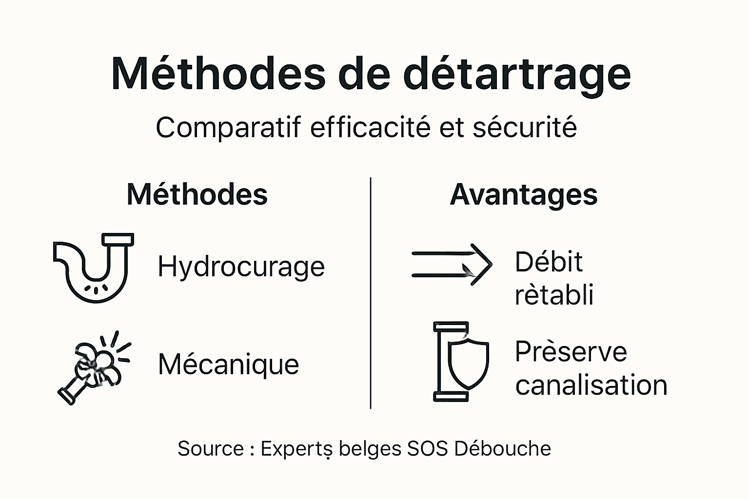 Infographie : les différentes techniques de détartrage et leurs principaux atouts