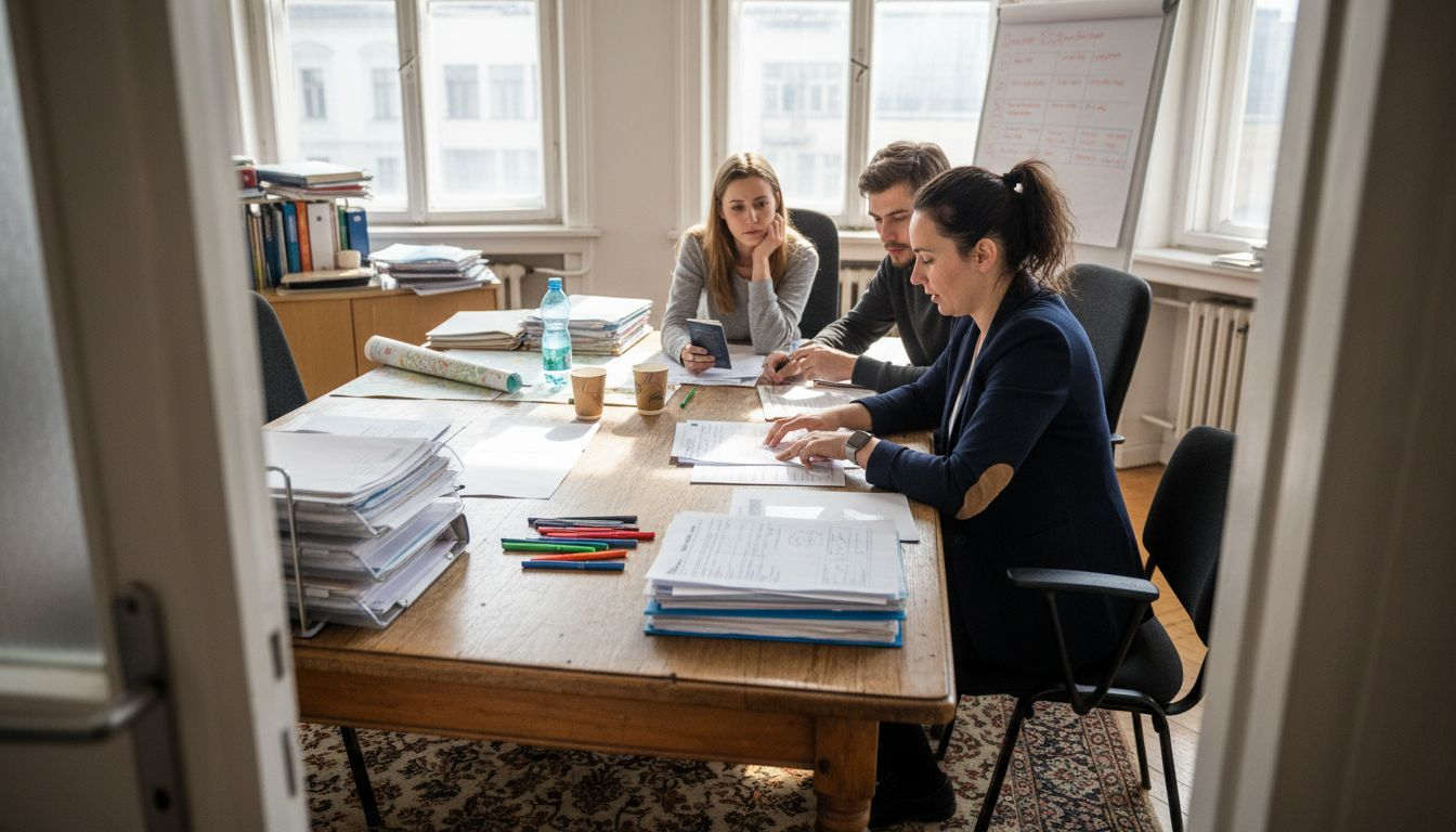 Immigration consultant helping clients with Czech paperwork