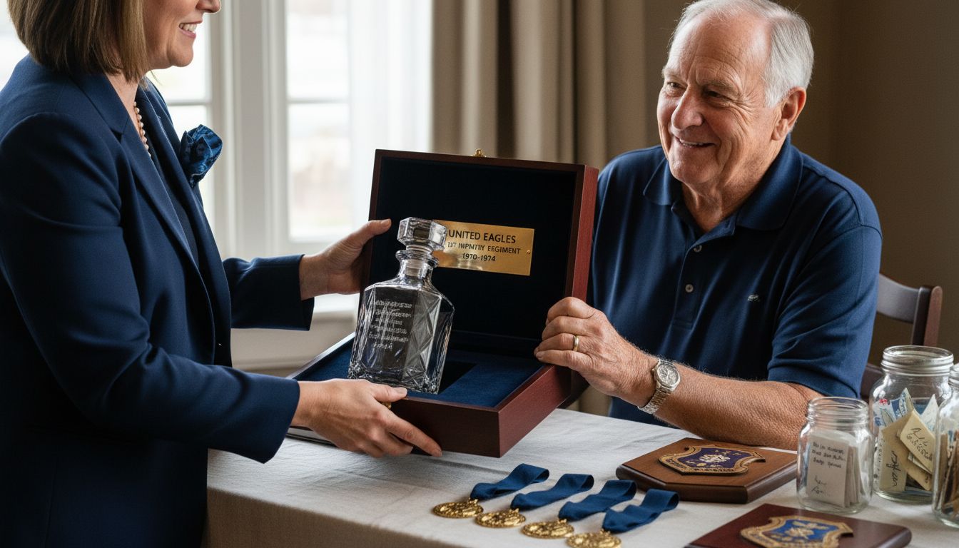 personalized military gift presentation