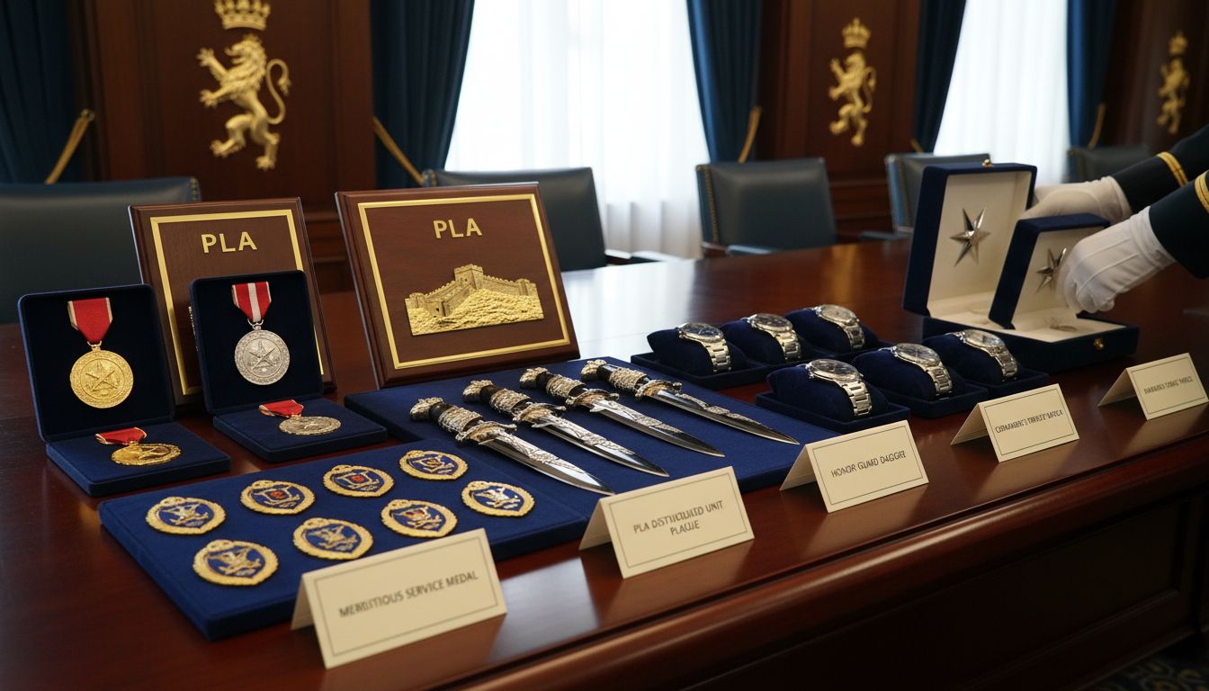 military gift display