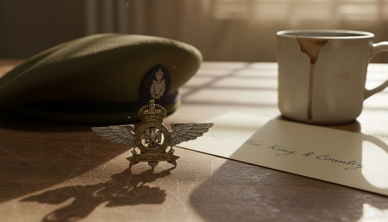Close-up of Army Air Corps badge
