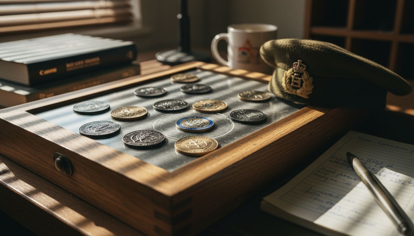 UK military branch challenge coins collection