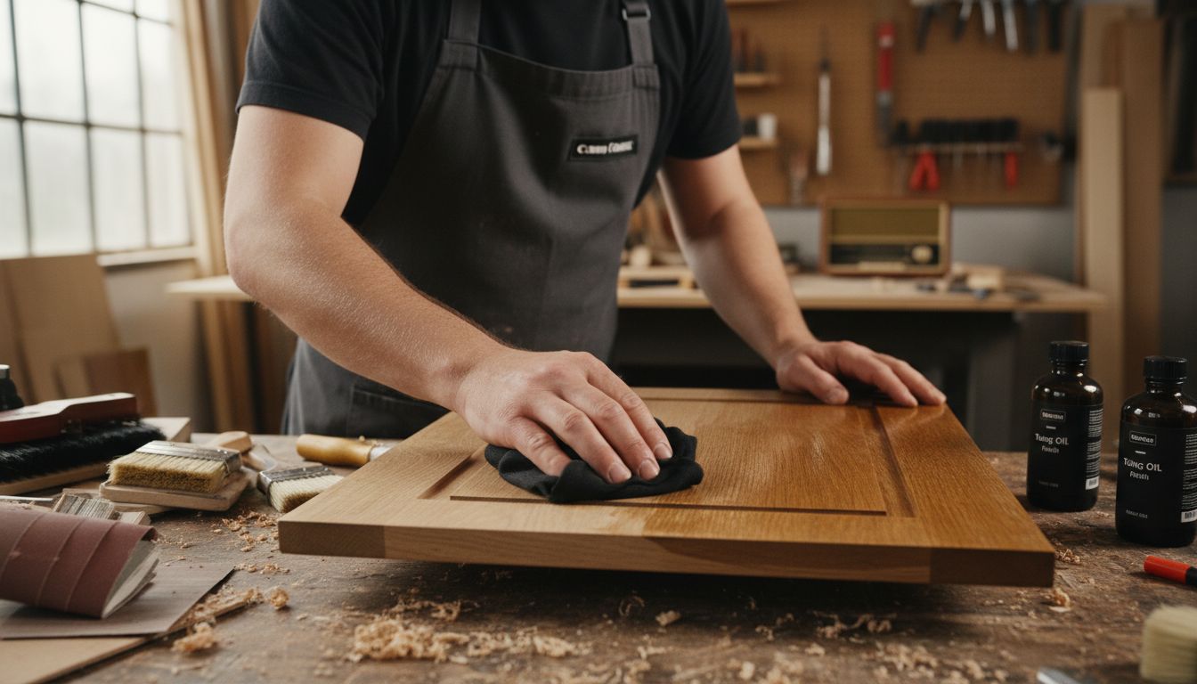 oak finish application