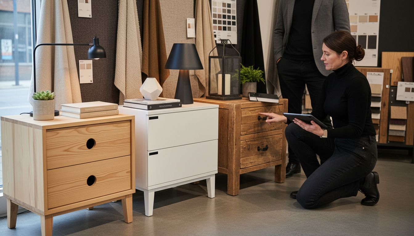 bedside table materials