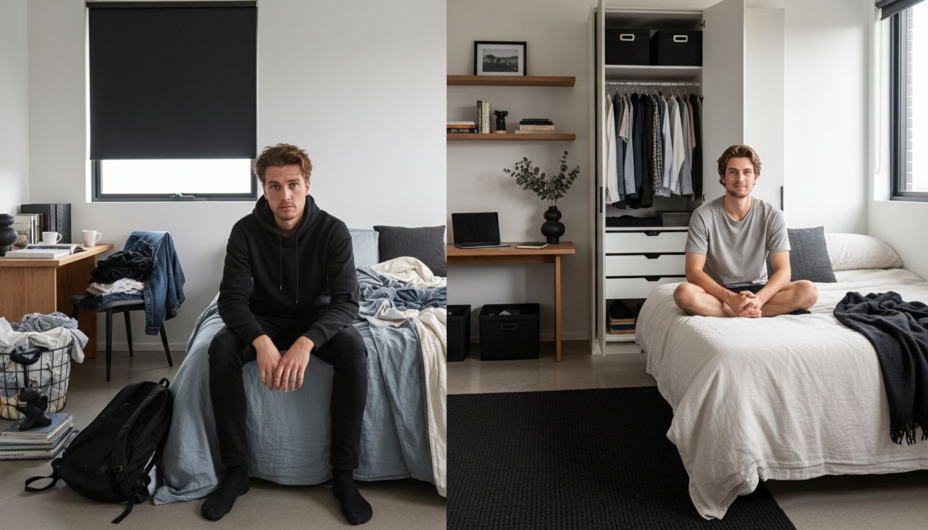 bedroom organisation transformation