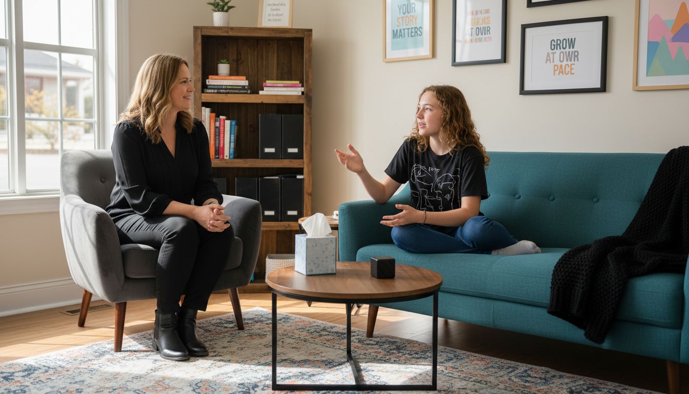 teen therapy session