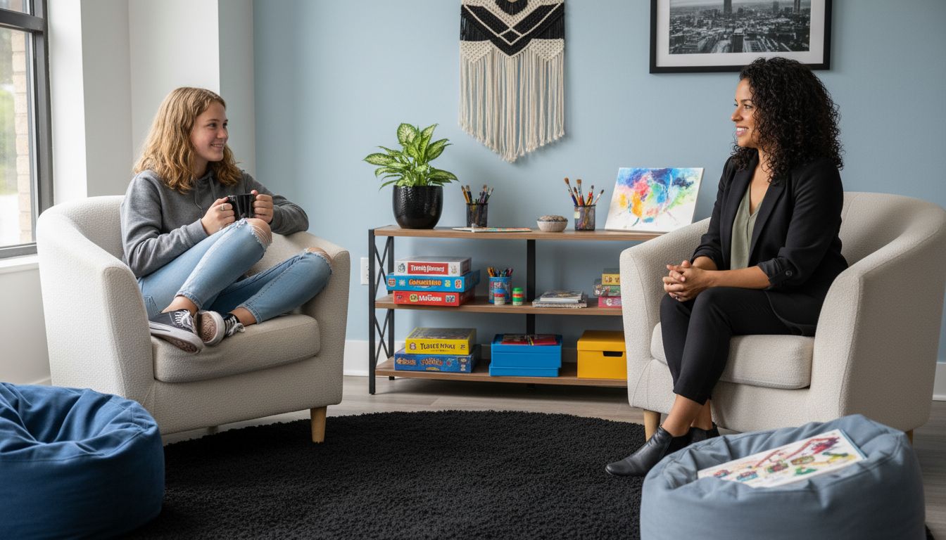 teen therapy session
