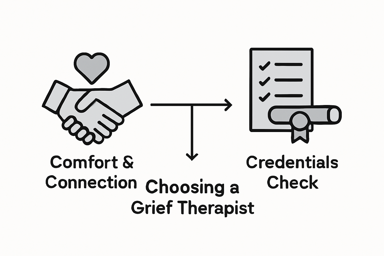 Comparing therapist comfort and credentials infographic