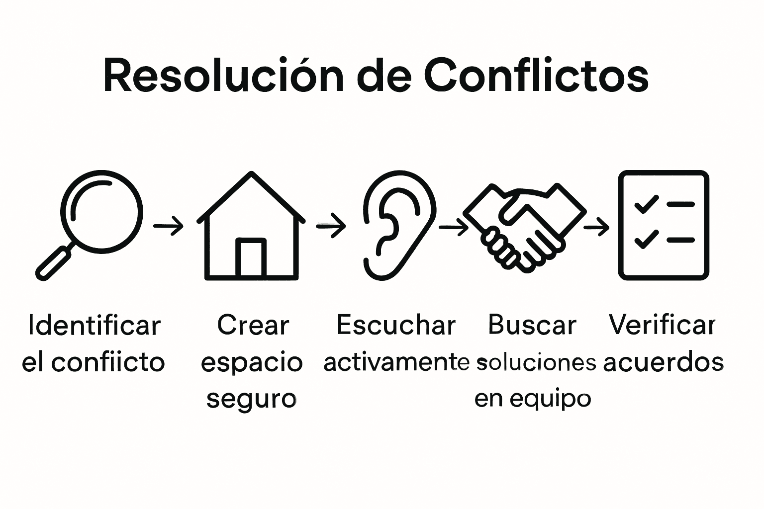 Infografía: cinco claves para resolver conflictos en pareja