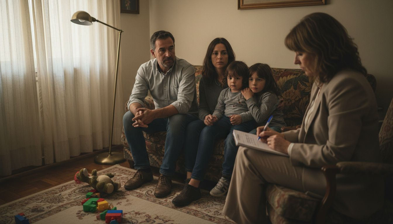 Primera sesión de terapia familiar con todos juntos