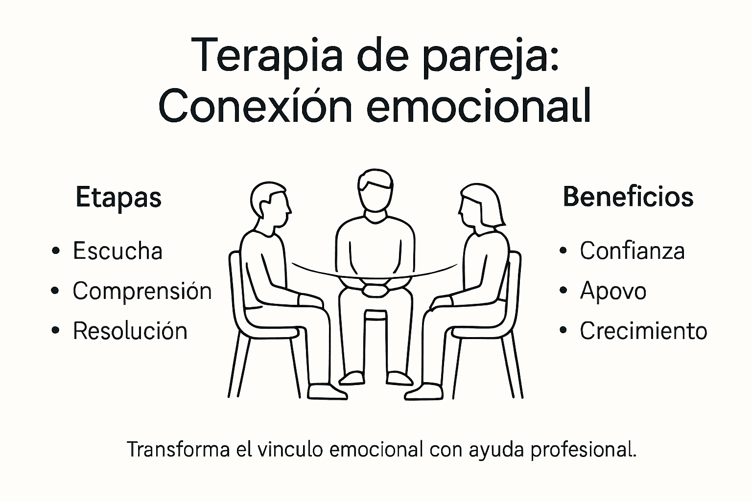 Infografía sobre cómo fortalecer la relación de pareja y mejorar la conexión emocional