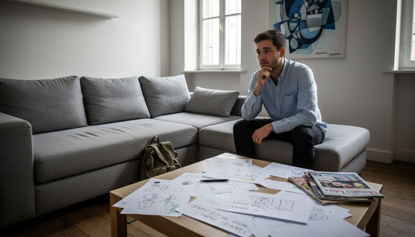 Un paciente se toma un momento para reflexionar en la calidez de una sala de terapia.