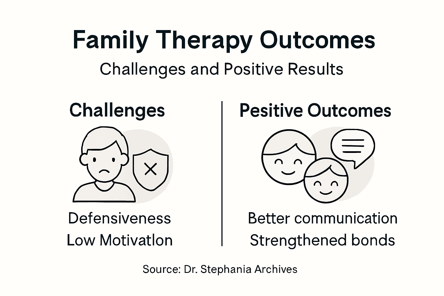 Infographic showing challenges and outcomes