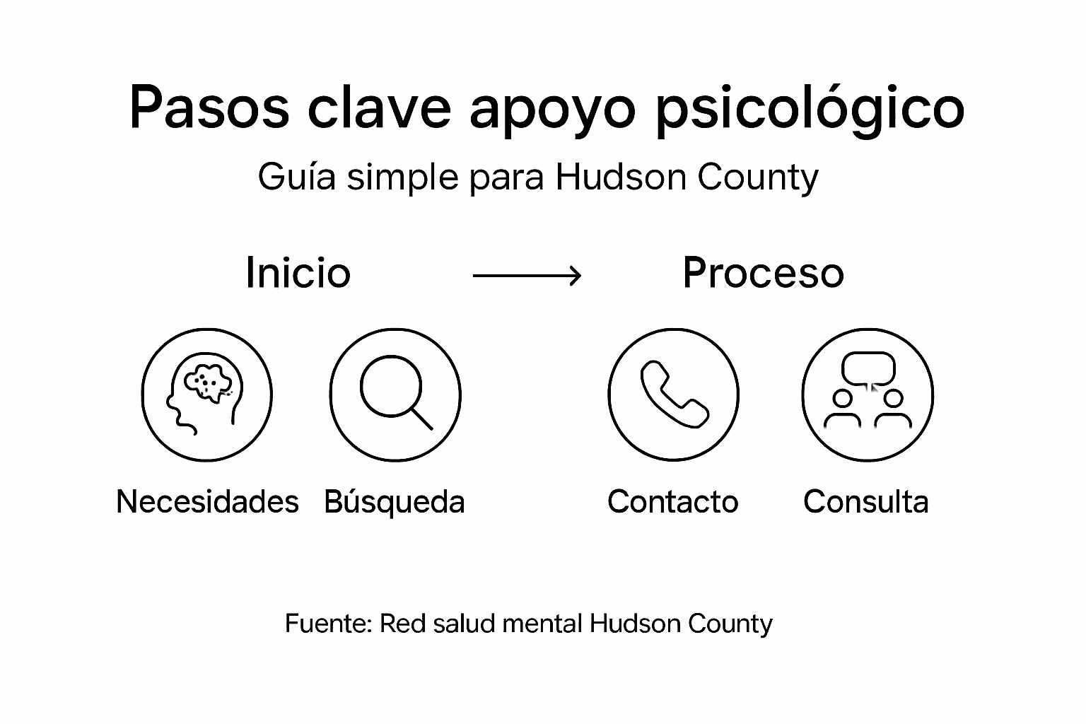 Guía visual: ¿Cómo brindar apoyo psicológico paso a paso?