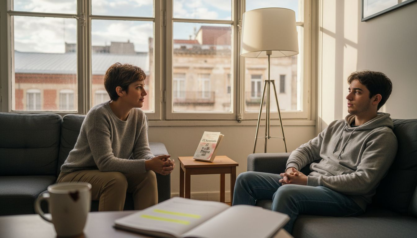 Sesión de acompañamiento psicológico con una persona del colectivo LGBTQIA+