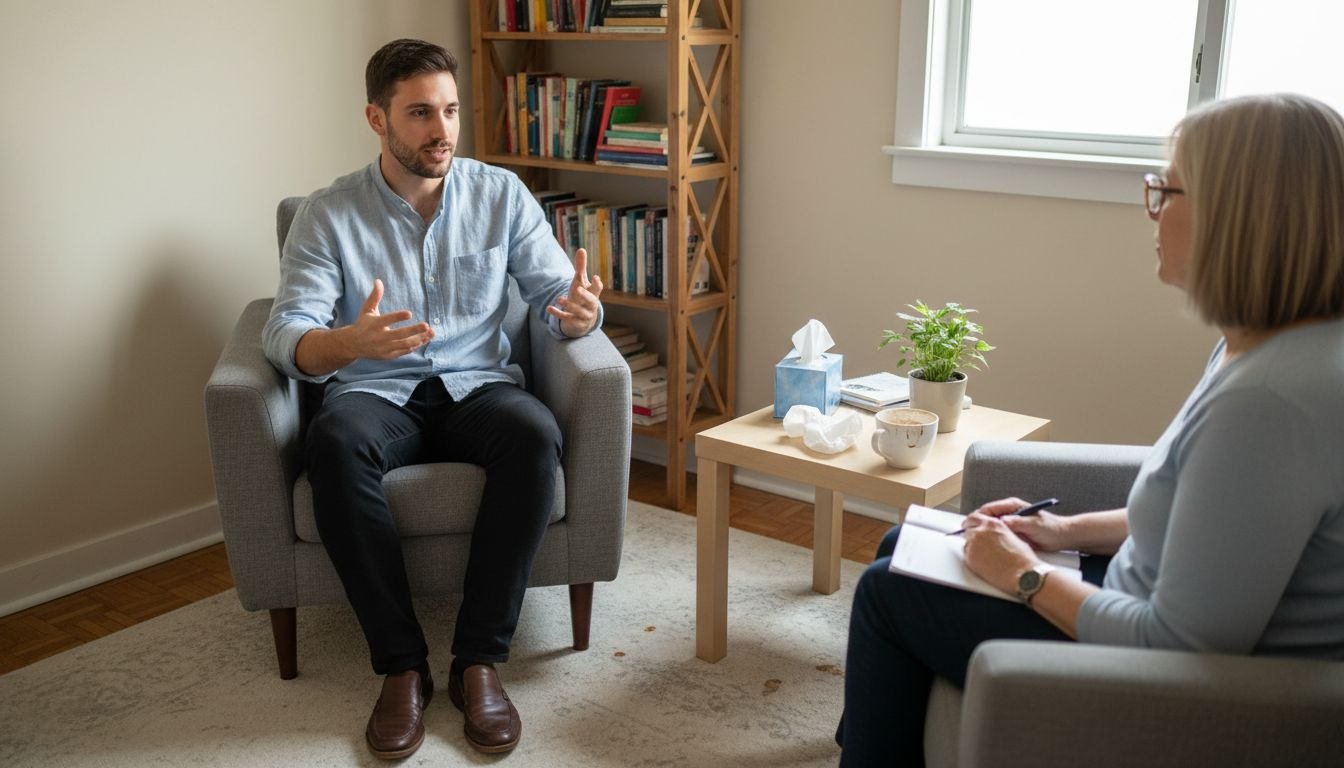 Descripción de una sesión de terapia presencial