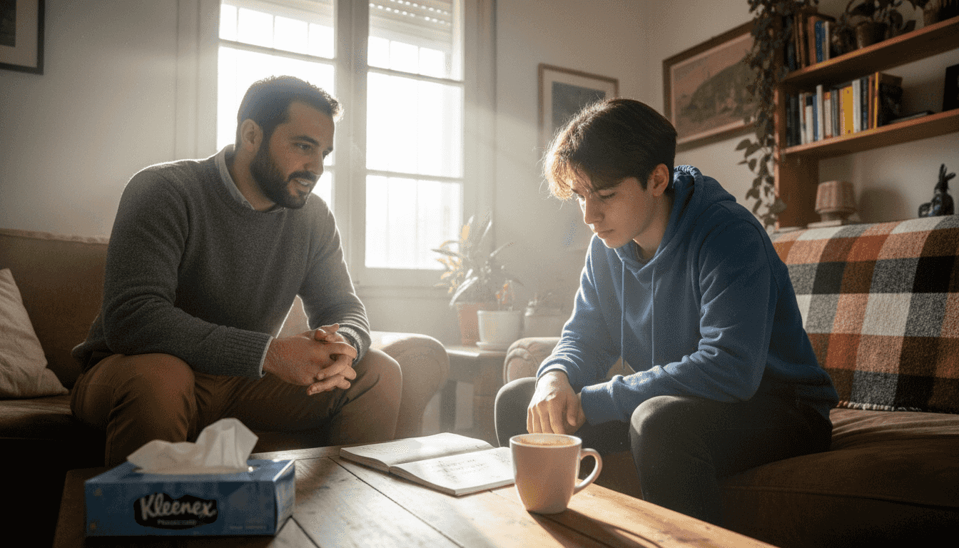 Diálogo entre un acompañante terapéutico y un joven en el hogar