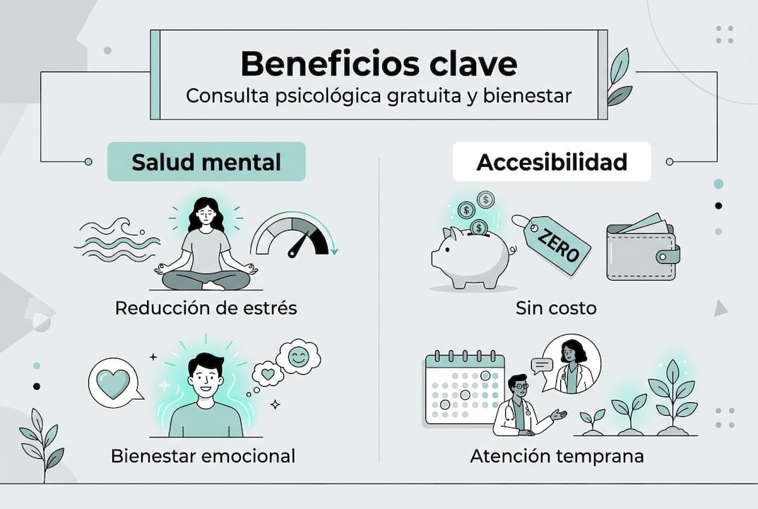 Infografía: ¿Por qué aprovechar una consulta psicológica gratuita puede cambiar tu vida?