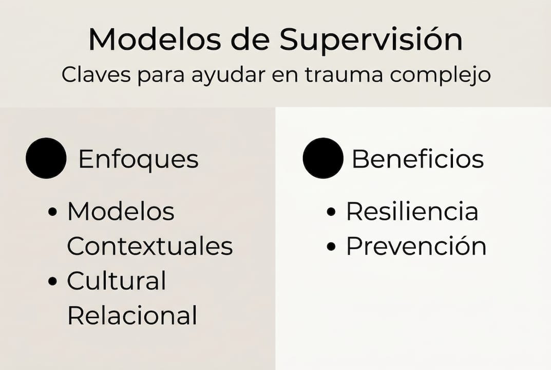 Infografía: tipos de supervisión y sus principales ventajas