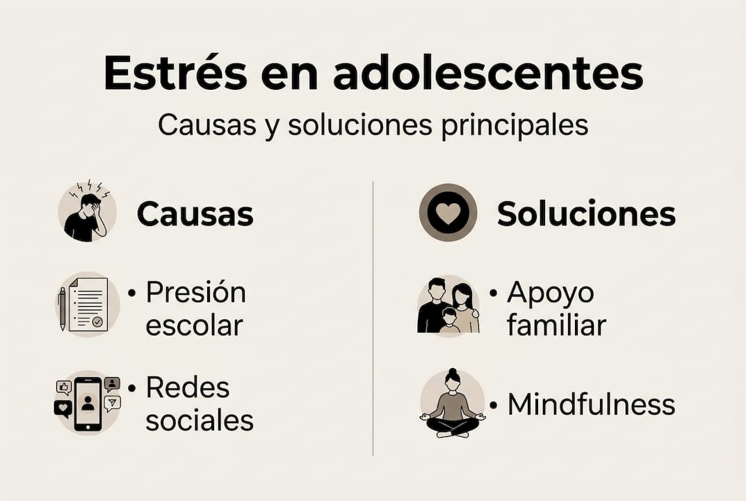 Infografía: ¿Por qué los adolescentes sienten estrés y cómo pueden manejarlo?