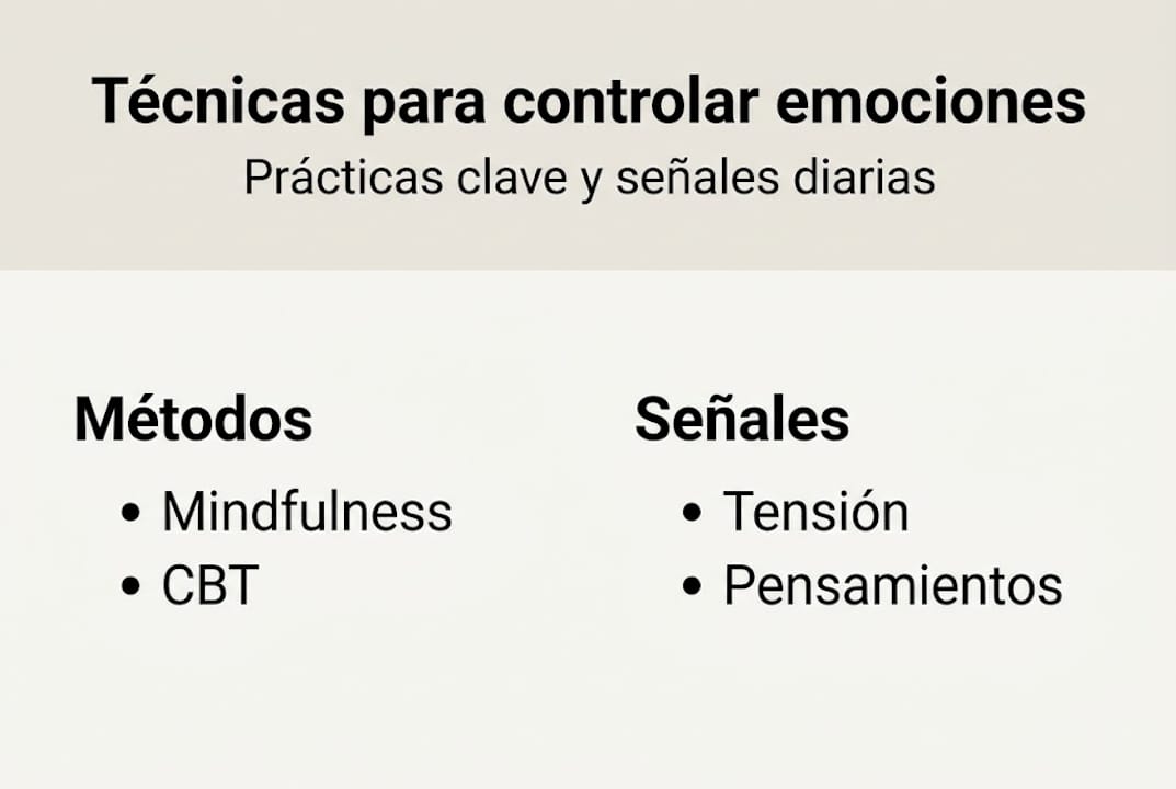 Infografía: claves para gestionar tus emociones con éxito