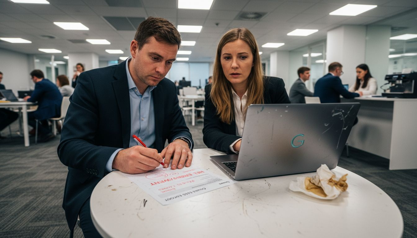 Sales team reviewing feedback together