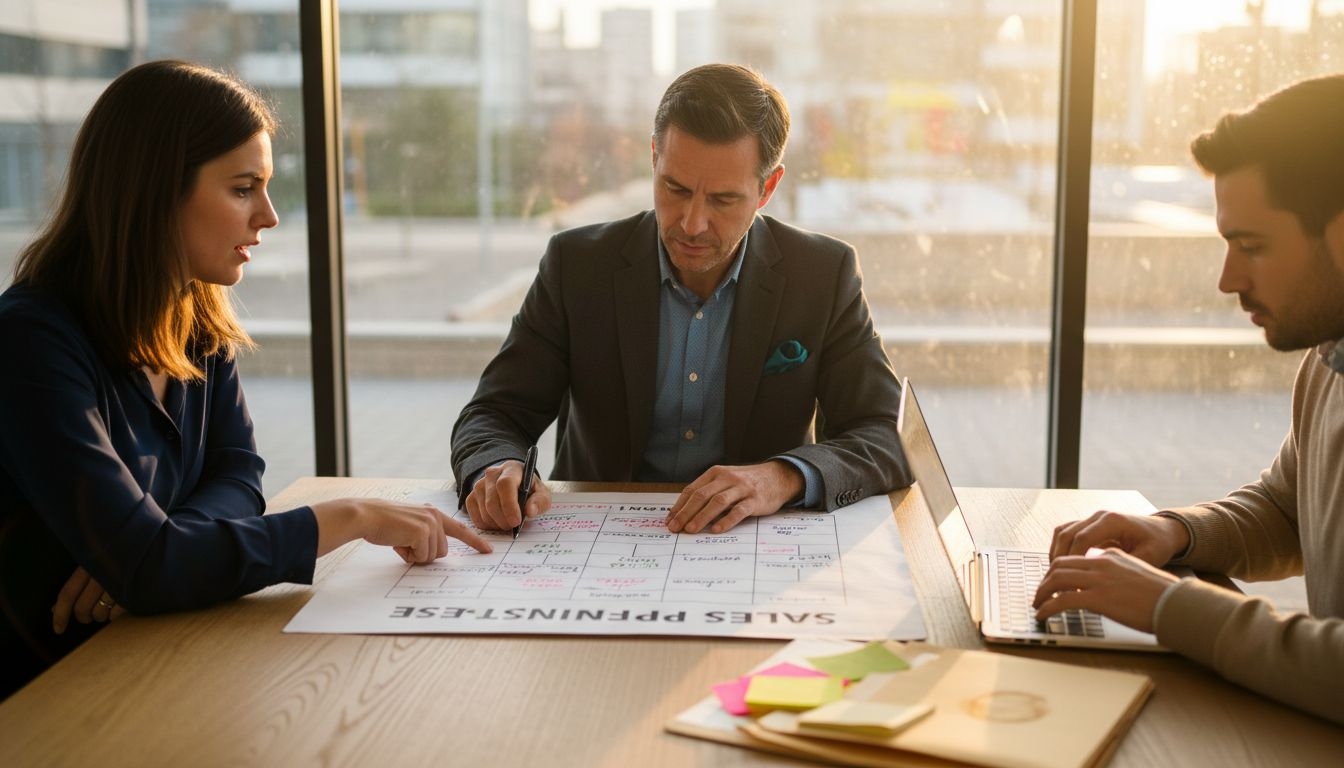 Sales team updating process documentation
