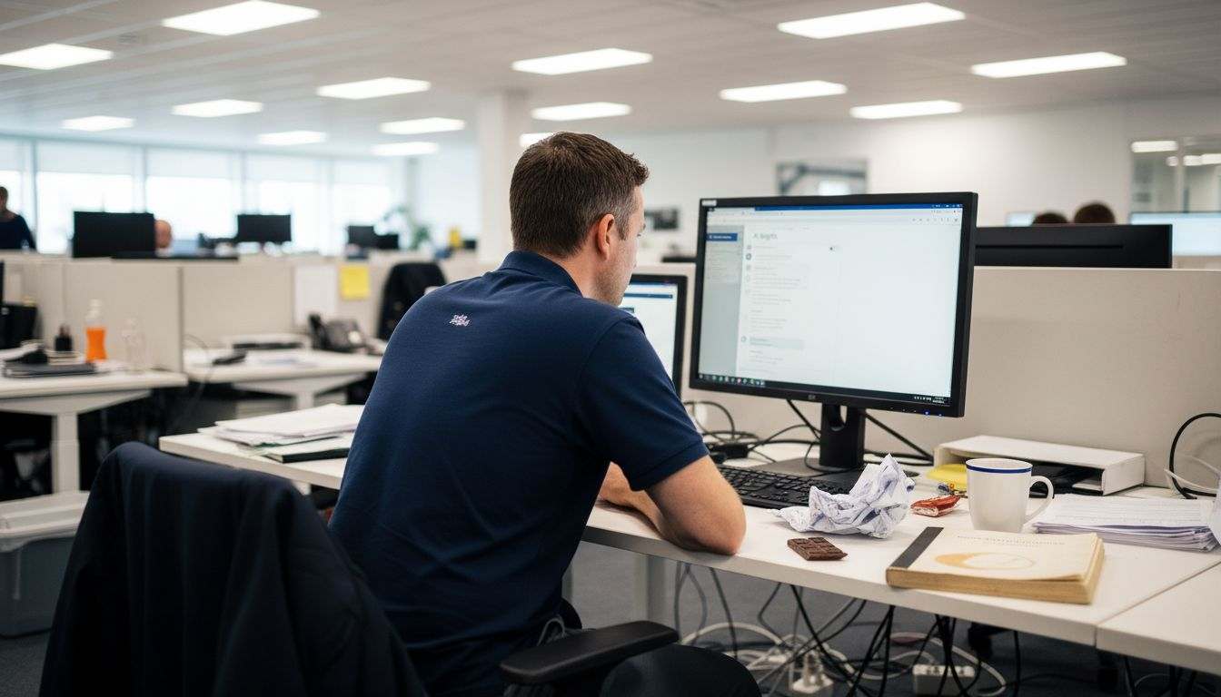 Manager reviews AI sales coaching feedback