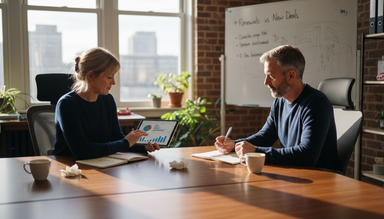 Team reviews SaaS vs traditional sales coaching