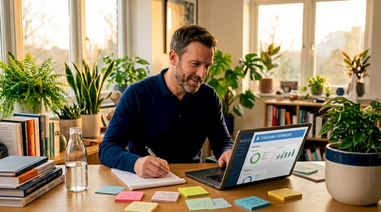 Sales manager uses technology for coaching reinforcement