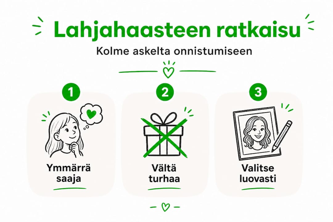 Infograafi: Kolme tapaa selvitä vaikean lahjansaajan kanssa