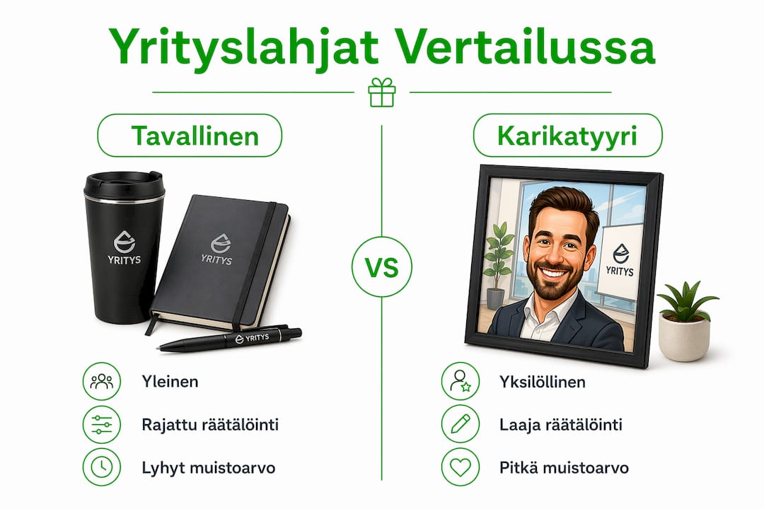 Yrityslahjojen vertailu pähkinänkuoressa – infografiikka