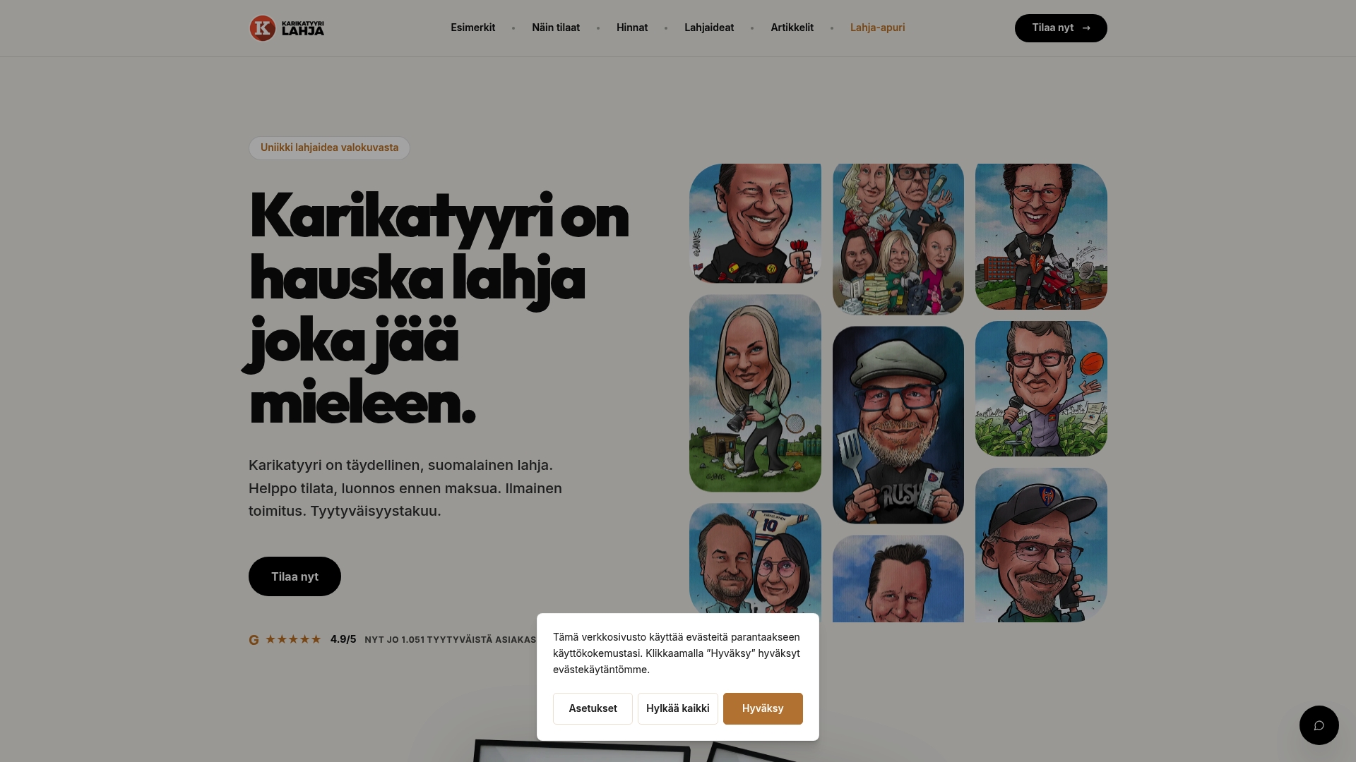 https://karikatyyrilahja.fi