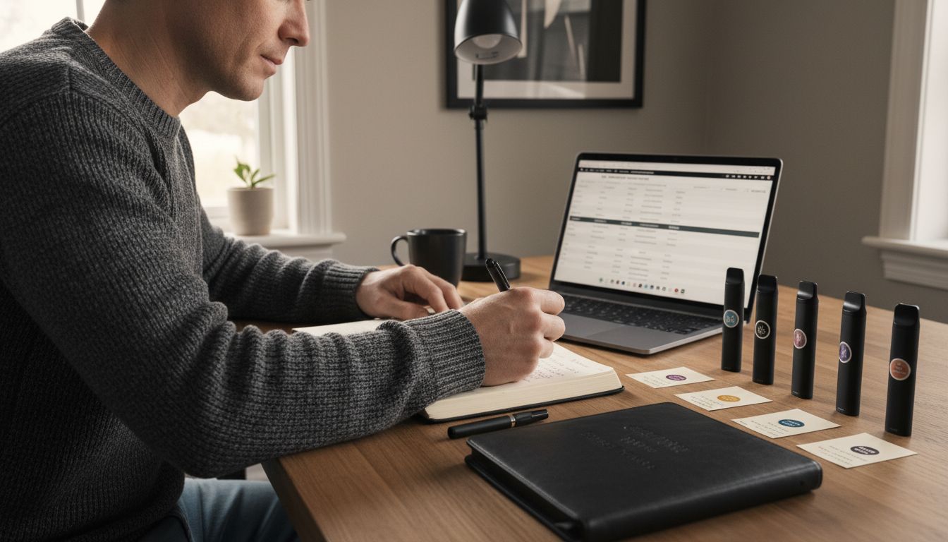 vape flavor journaling