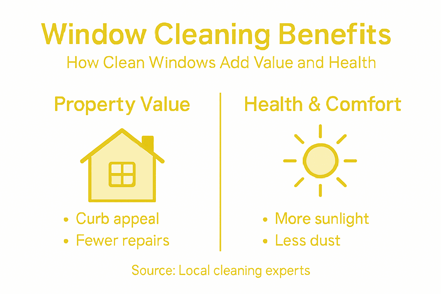 Infographic on window cleaning benefits