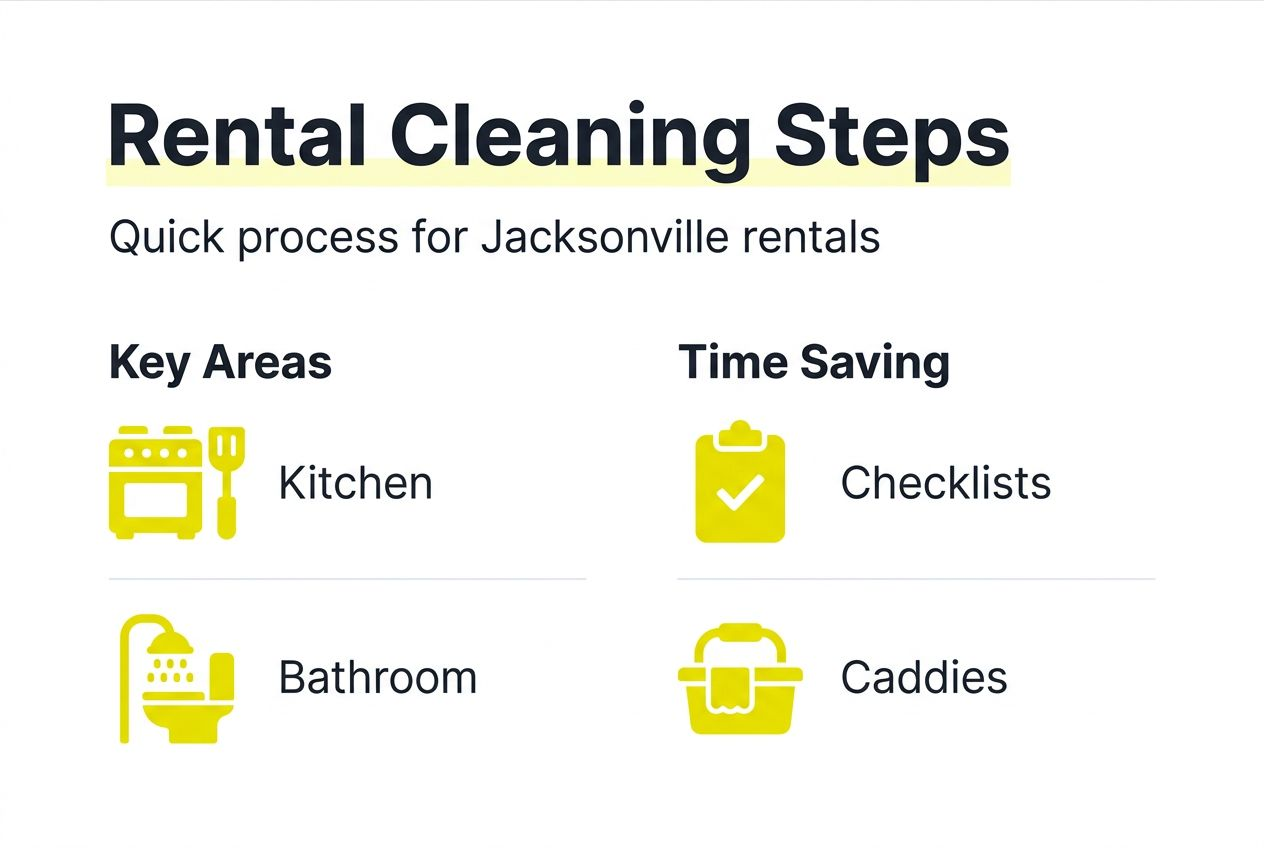Infographic showing key areas and cleaning tips