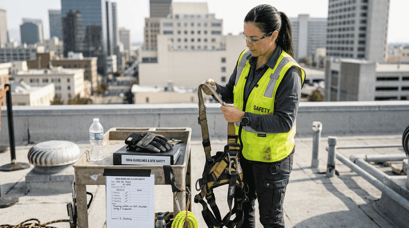 Safety inspection of window cleaning equipment
