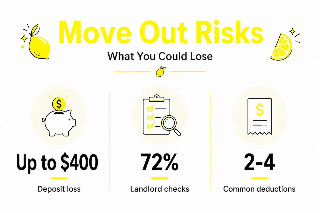 Infographic with deposit and deduction risks stats