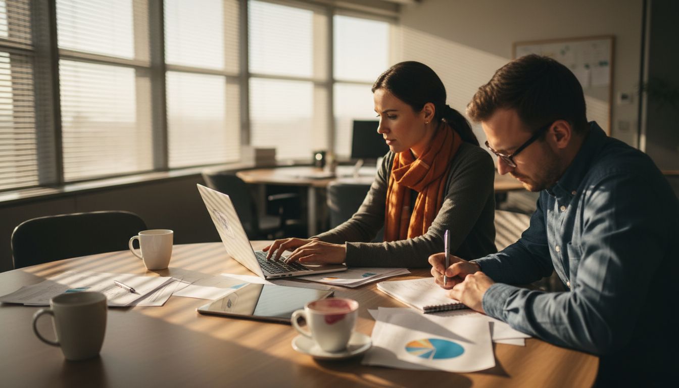 Business analysts in mid-project discussion